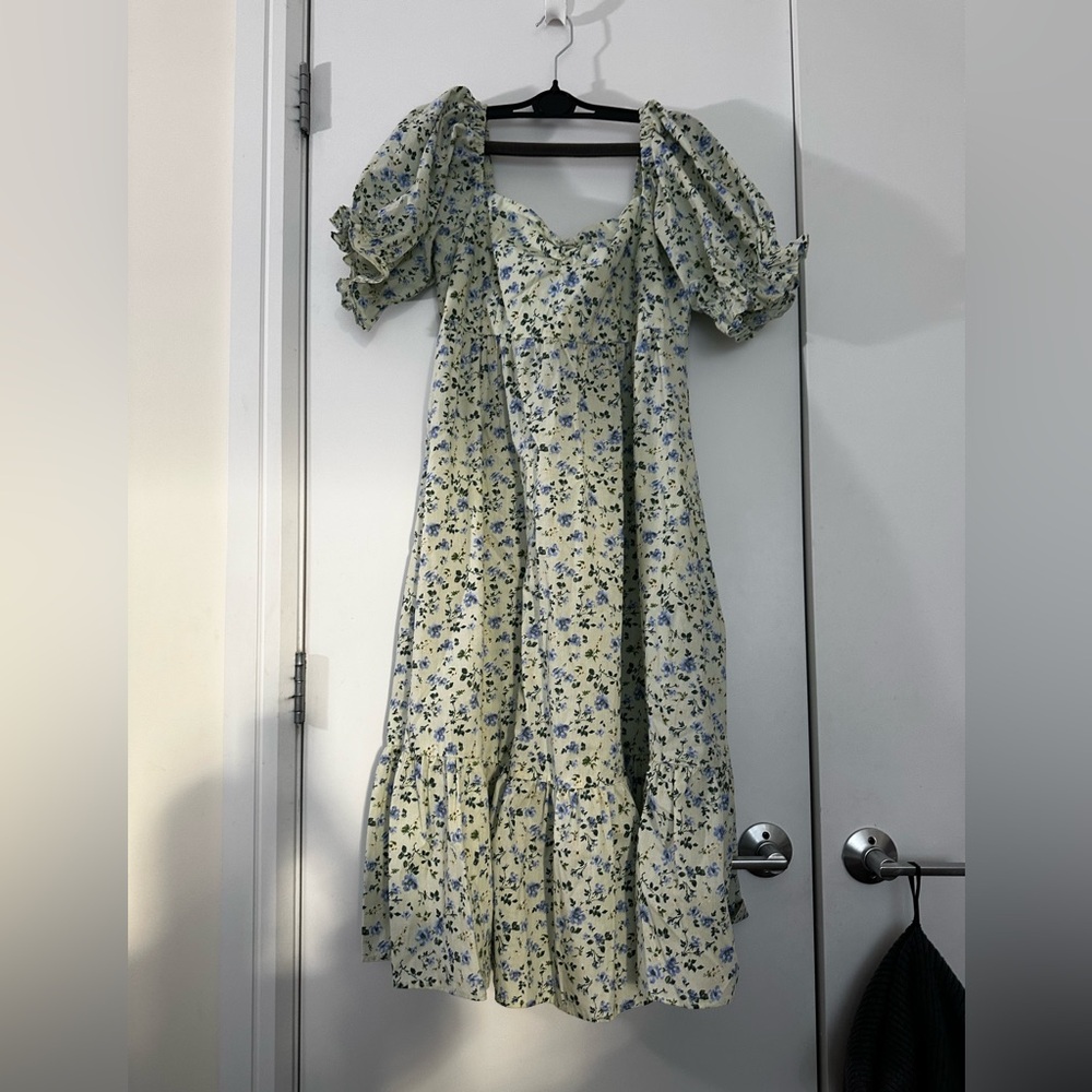 Abercrombie & Fitch Floral Blue and White Dress